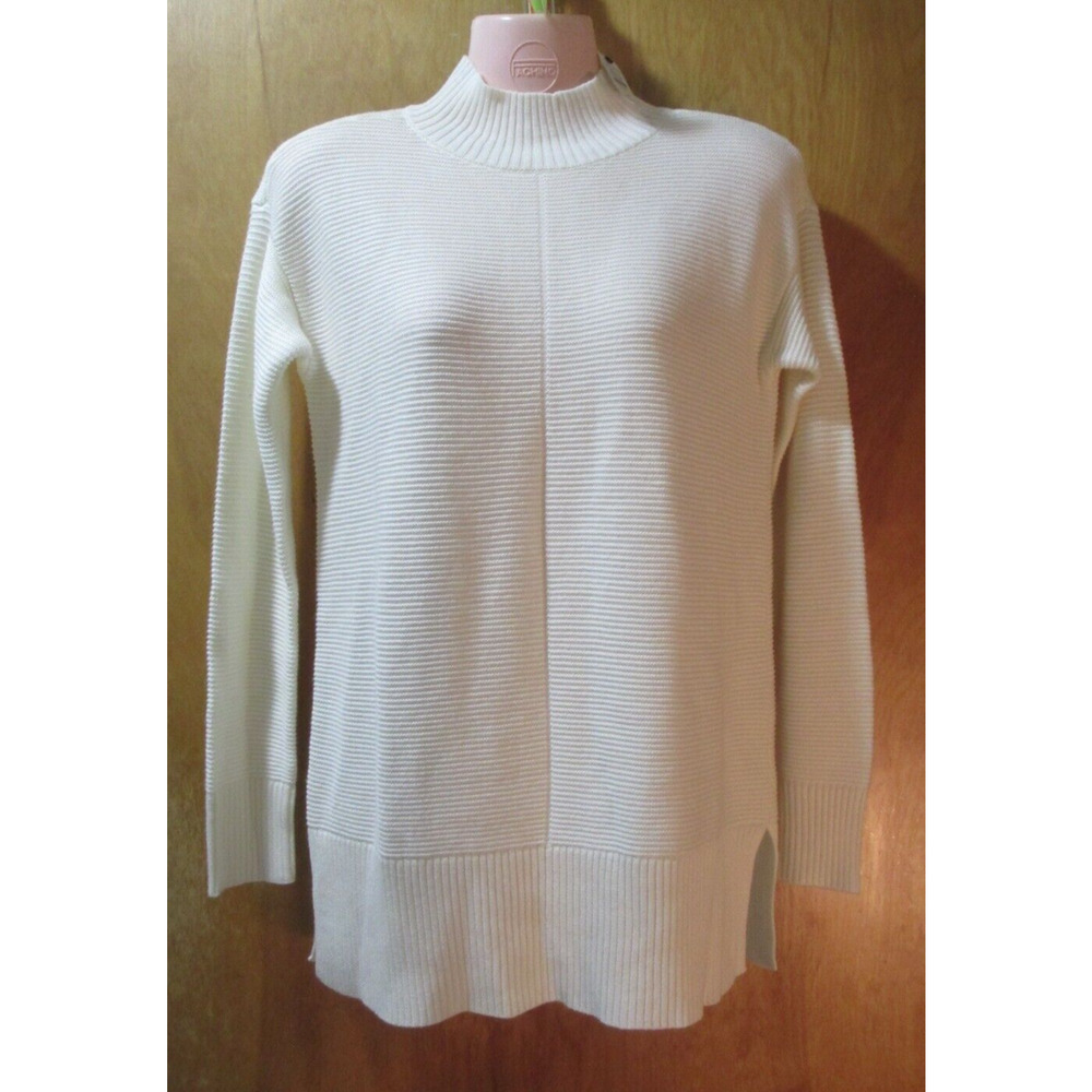 NWT Talbots Womens Size P Knit Sweater Pullover Ivory ($89)